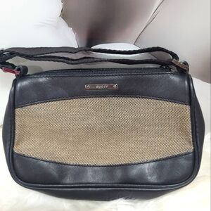 Gucci | Baguette Sherry Shoulder Bag | Beige \ Black Y2K